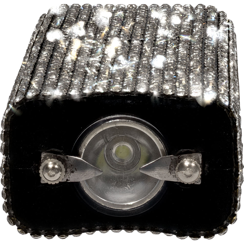 Rhinestun Keychain Stun Gun Silver view 2